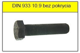 DIN 933 10.9 BEZ POWŁOKI