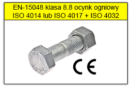 ŚRUBY SB WG EN-15048 8.8 OCYNK OGNIOWY