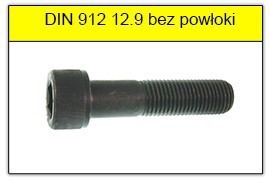 DIN 912 12.9 BEZ POWŁOKI